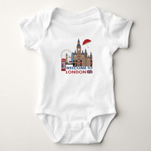 Welcome To London Baby Bodysuit
