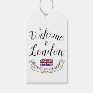 Welcome to London   Destination Wedding Custom Gift Tags
