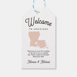 Welcome to LOUISIANA Wedding ANY COLOR!! Gift Tags