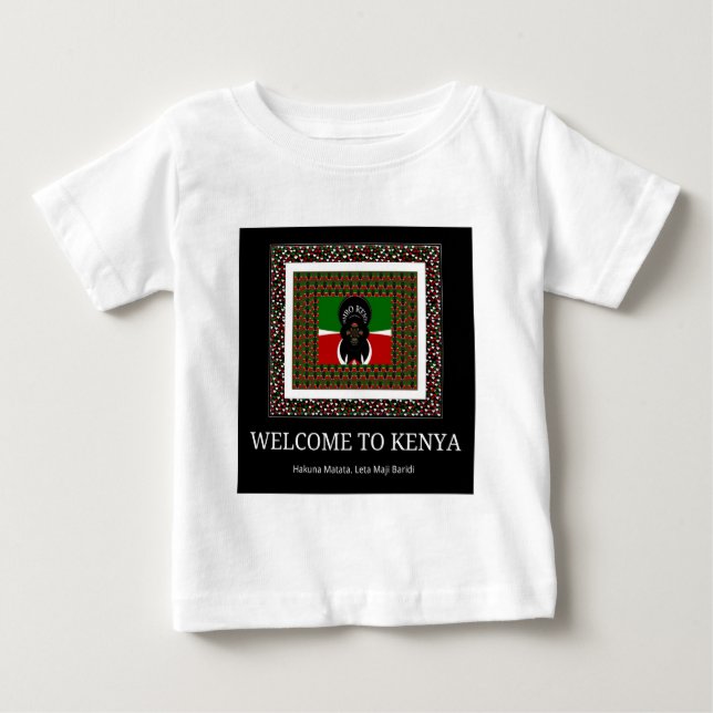 Welcome to Magical Kenya: Hakuna Matata Baby T-Shirt (Front)