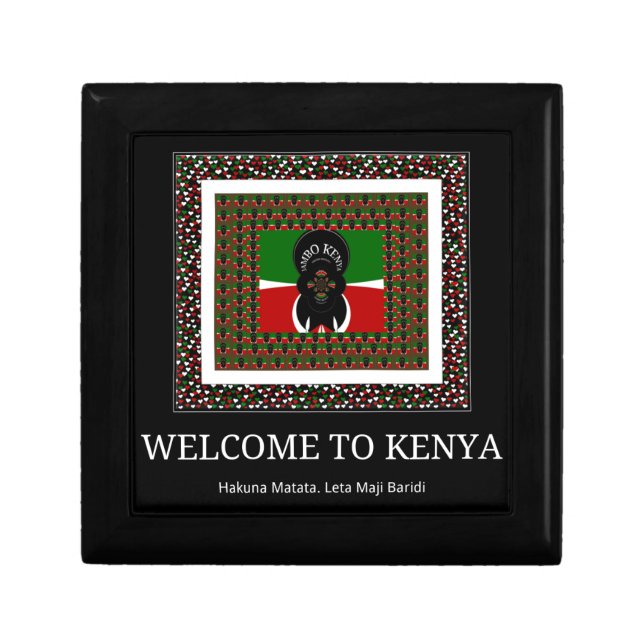 Welcome to Magical Kenya: Hakuna Matata Jewelry Box (Front)