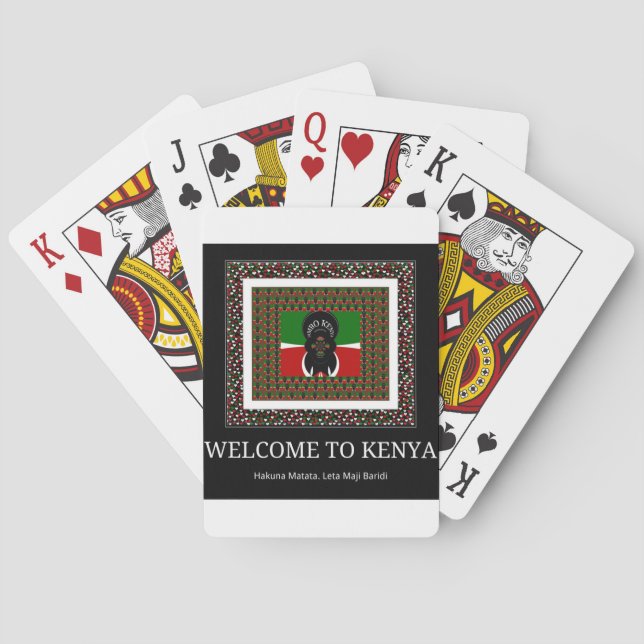 Welcome to Magical Kenya: Hakuna Matata Poker Cards (Back)