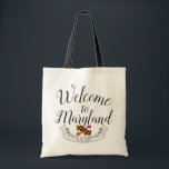 Welcome to Maryland | Destination Wedding Tote Bag<br><div class="desc">A celebratory gift item tailored to your wedding guest traveling to see you in the beautiful state of Maryland.  All elements of this item are unlocked and adjustable to suit your needs. Have fun making it your own.</div>