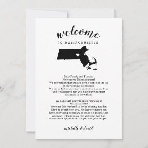 Welcome to Massachusetts Wedding Letter Itinerary