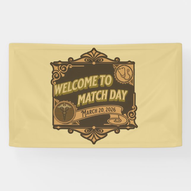 Welcome to Match Day 2026 Celebration Party Banner (Horizontal)