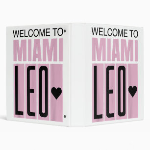 Welcome to Miami Leo 10 - GOAT  3 Ring Binder