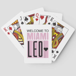 Welcome to Miami Leo 10 - GOAT Poker Cards