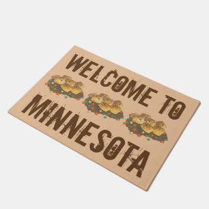 Welcome to Minnesota Hot Dish Tater Tot Casserole Doormat