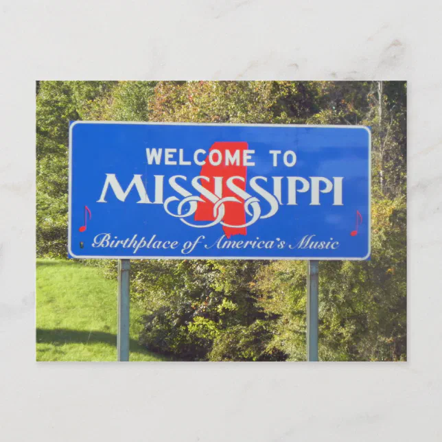 to Mississippi Postcard Zazzle