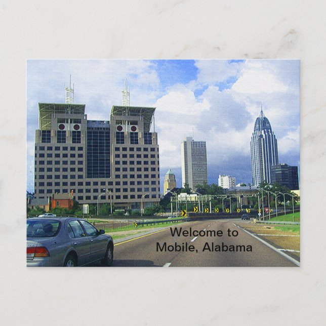 Welcome to Mobile, Alabama Postcard (Front)