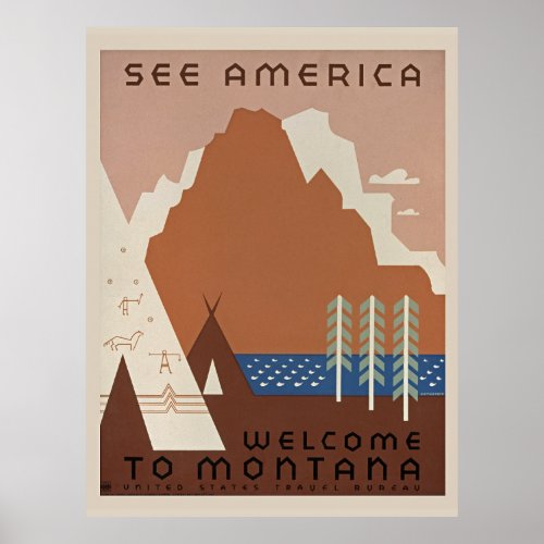 Welcome to Montana Poster