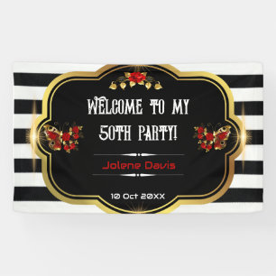 Welcome to my 50th Birthday Party Banner