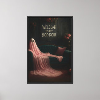 Welcome to My BOOdoir Canvas Print
