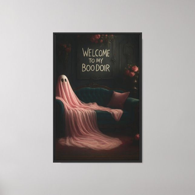 Welcome to My BOOdoir Canvas Print (Front)