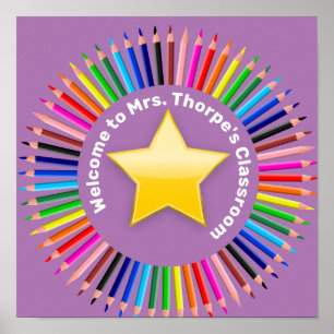 Welcome to my Class Personalized Poster