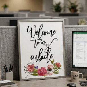 Welcome to my Cubicle Sign Office Desk Work