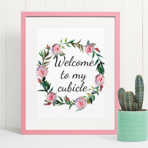 Welcome to my Cubicle Sign Office Desk Work