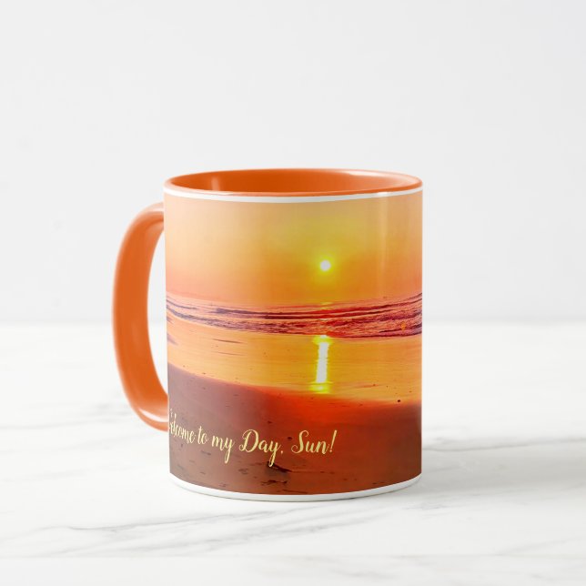 Welcome to my Day, Sun! (customizable) Mug (Front Left)
