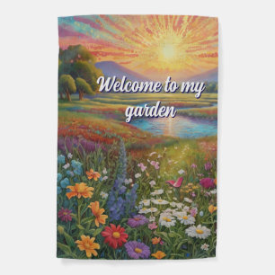 Welcome To My Garden Flag