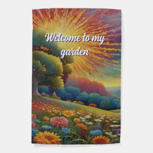 Welcome To My Garden Flag
