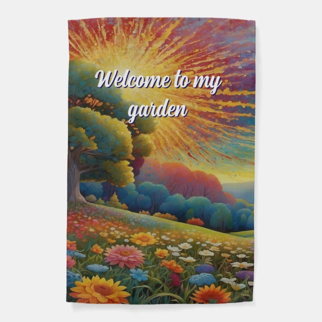 Welcome To My Garden Flag (Front)