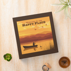 Welcome To My Happy Place 3 Ring Binder