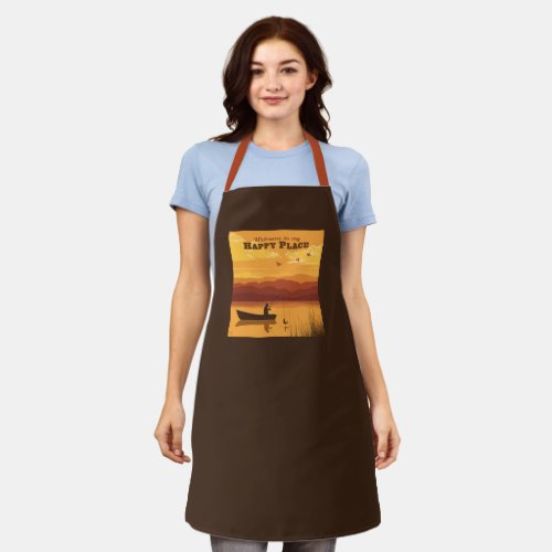 Welcome To My Happy Place Apron