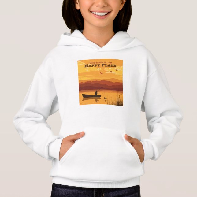 Welcome To My Happy Place Hoodie (Front)