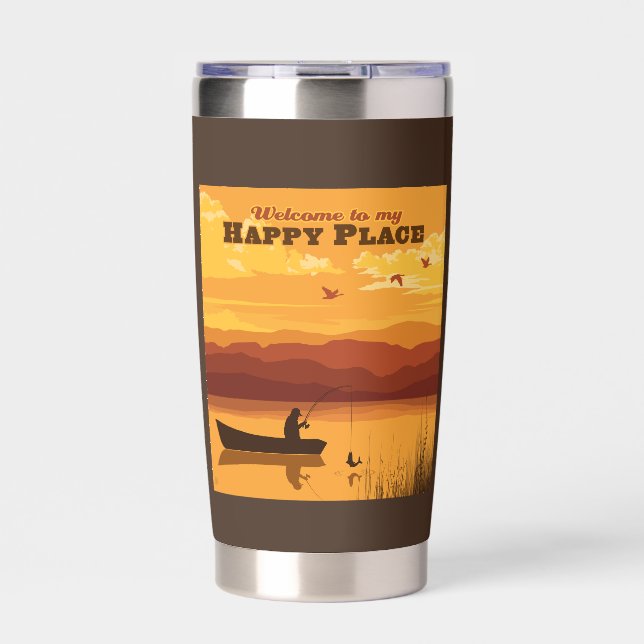 Welcome To My Happy Place Insulated Tumbler (Front)