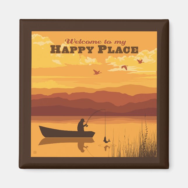 Welcome To My Happy Place Magnet (Front)