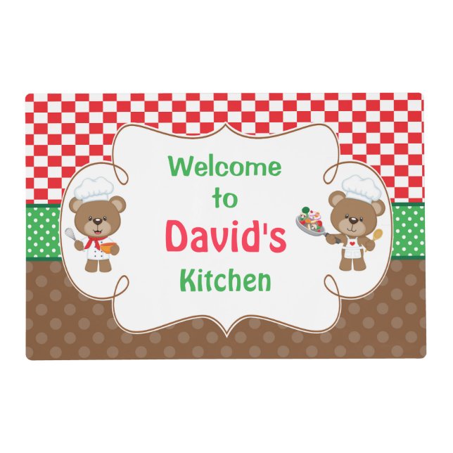 Welcome to my Kitchen Placemat (Front)