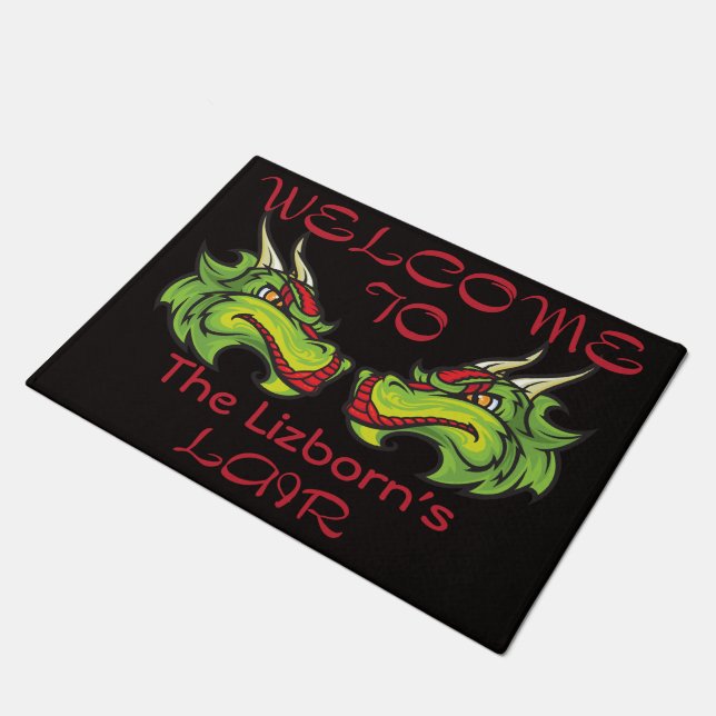 Welcome To My Lair Doormat (Angled)