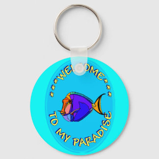 WELCOME TO MY PARADISE KEYCHAIN