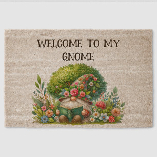 "Welcome to My Reading Garden" Gnome Fiber Doormat