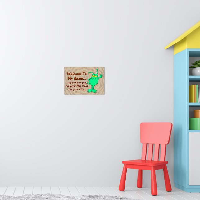 Welcome To My Room Poster | Zazzle