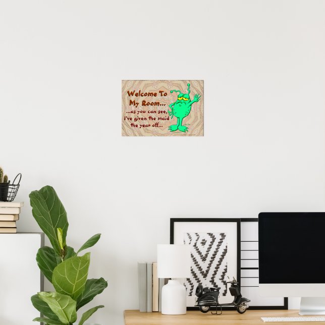 Welcome To My Room Poster | Zazzle