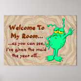 Welcome To My Room! Poster | Zazzle