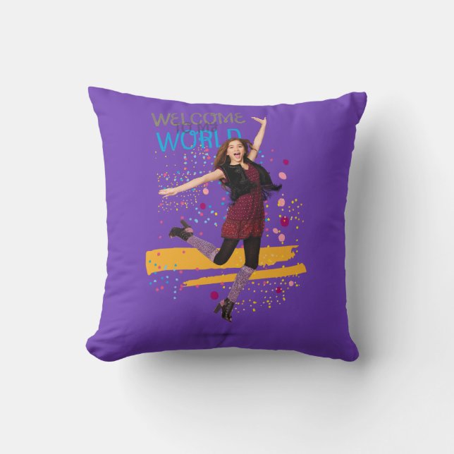 Welcome to My World Throw Pillow (Front)