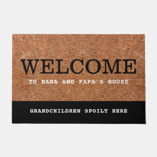 Grandparents Welcome Door Mat – Personalized Doormat – Custom Coir Mat –  Home Decor – Gifts For Them – Giftsparkes