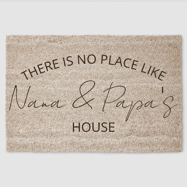 Welcome to Nana and Papa's House | Welcome Mat |Do (Front)