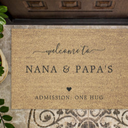 Welcome to Nana &amp; Papa&#39;s House Doormat