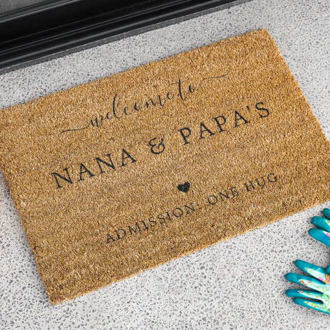 Welcome to Nana & Papa's House Fiber Doormat (Creator Uploaded)