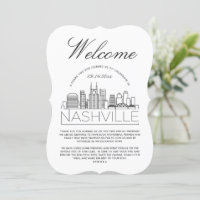 Welcome to Nashville | Guests Details Invitation