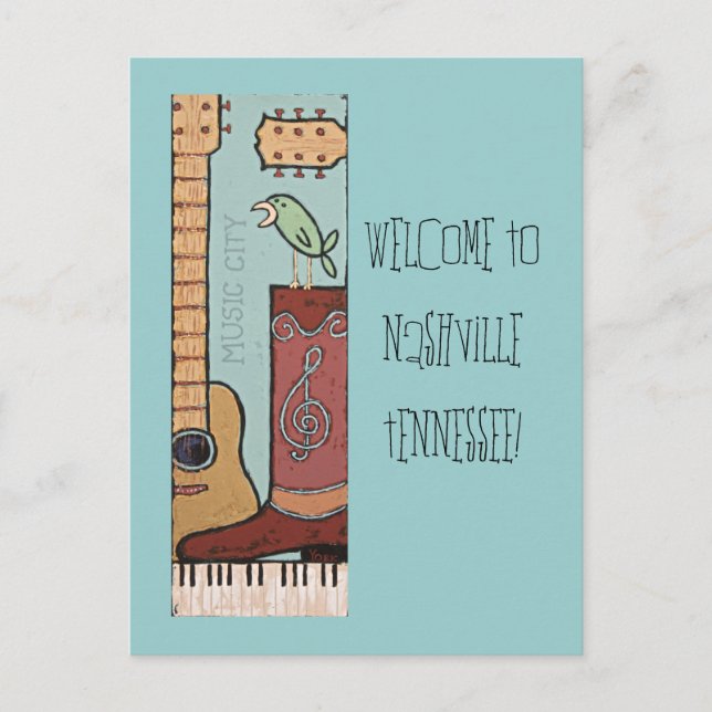 Welcome to Nashville Postcard 2 (Front)
