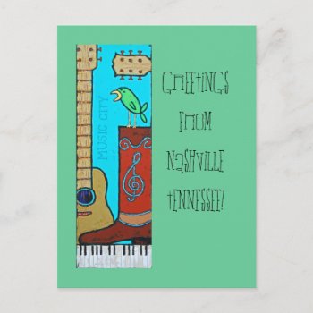 Welcome To Nashvilletennessee! Postcard by ronaldyork at Zazzle