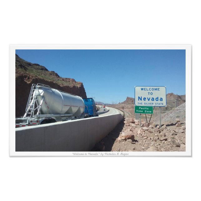 "Welcome to Nevada," Nevada State Sign (Front)