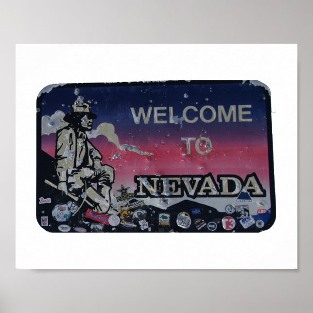 Welcome to Nevada Notebook Postcard Poster (Front)