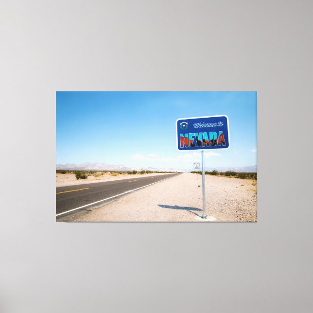Welcome to Nevada Sign (Front)