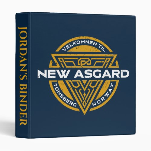 Welcome To New Asgard Souvenir Graphic 3 Ring Binder