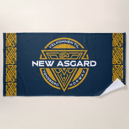 Welcome To New Asgard Souvenir Graphic Beach Towel